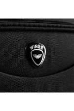Wings tumši pelēks liels koferis — Audums, 97L, 4.2 kg (logo)