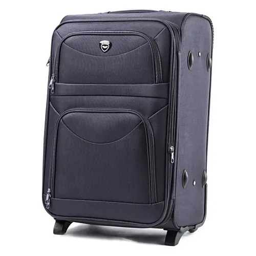 Wings tumši pelēks liels koferis — Riie, 97L, 4.2 kg