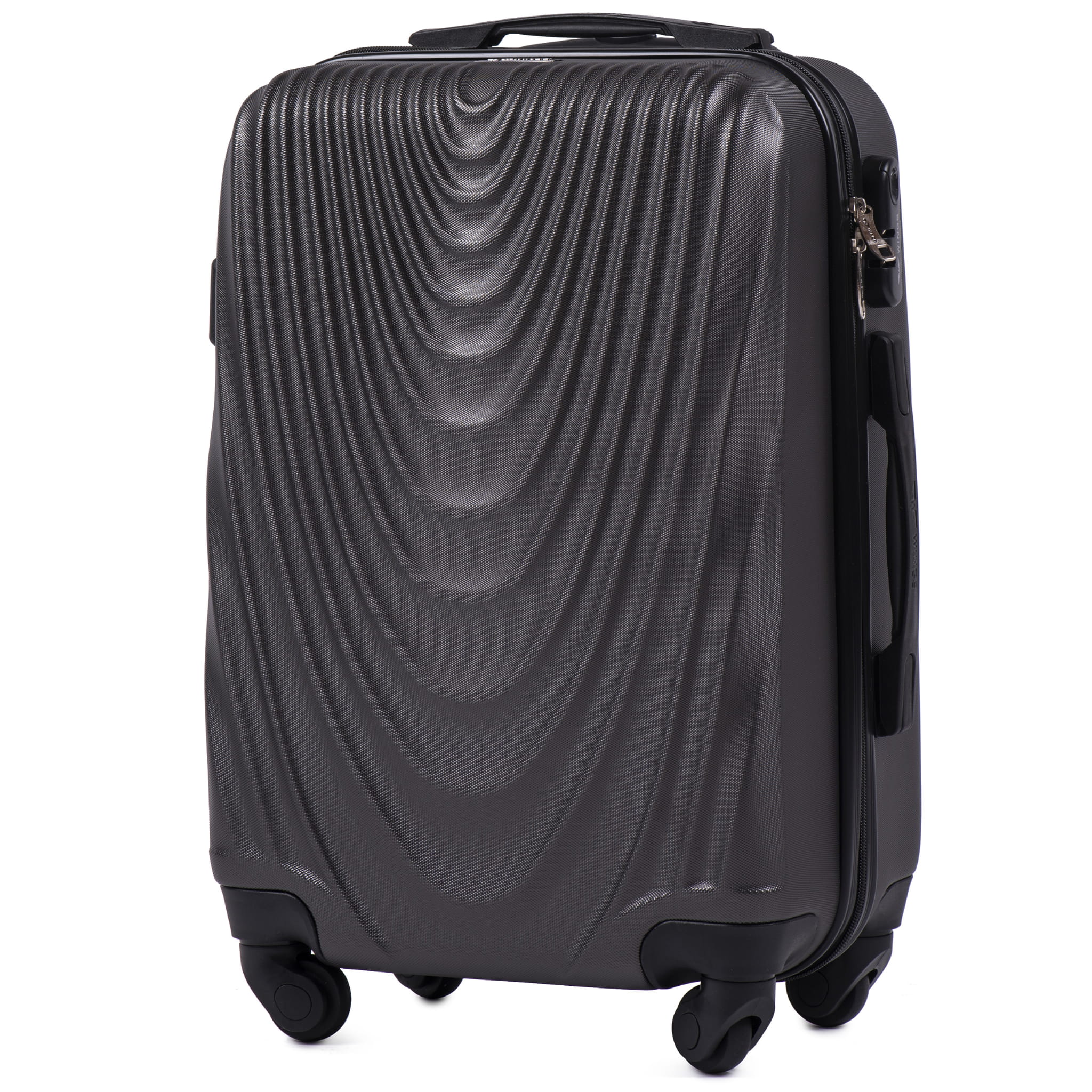 Wings 304 tumši pelēks rokas bagāžas koferis — ABS, 38L, 2.6 kg