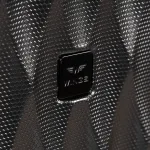 Wings PC190 tumši pelēks rokas bagāžas koferis — Polikarbonāts, 38L, 2.6 kg (logo)