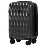 Wings PC190 tumši pelēks rokas bagāžas koferis — Polikarbonāts, 38L, 2.6 kg