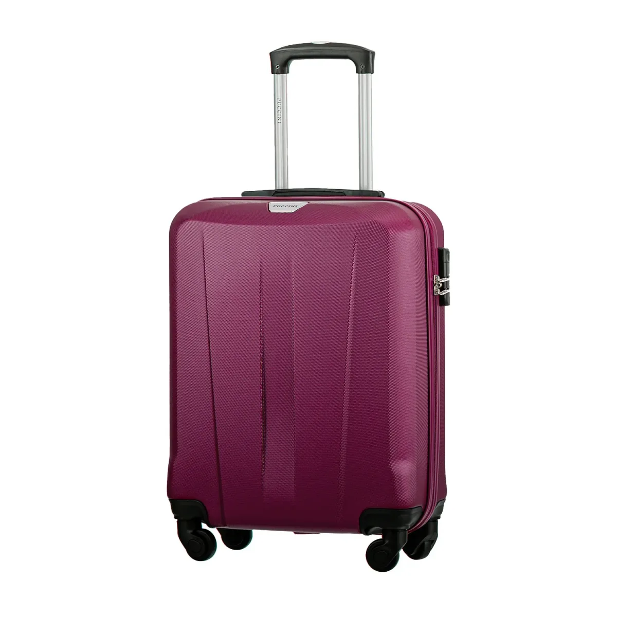 Puccini ABS03C3B tumši sarkans rokas bagāžas koferis — ABS, 36L, 2.7 kg