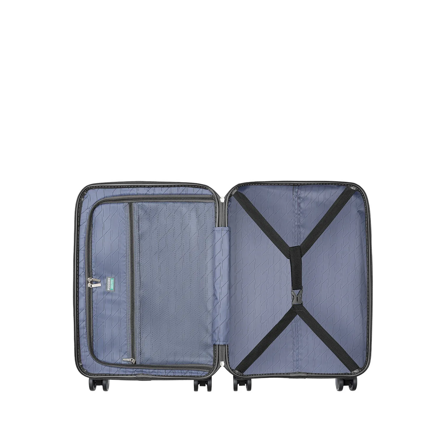 Puccini PP023C7A tumši zils rokas bagāžas koferis — Polipropilēns, 36L, 2.6 kg (skats 5)
