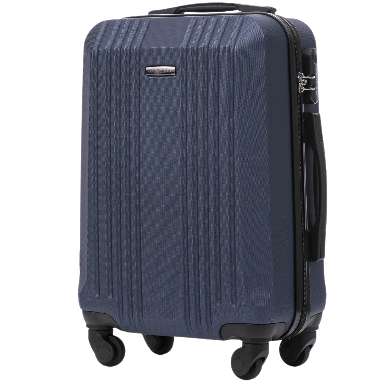 Wings KST01 tumši zils rokas bagāžas koferis — ABS, 38L, 2.5 kg