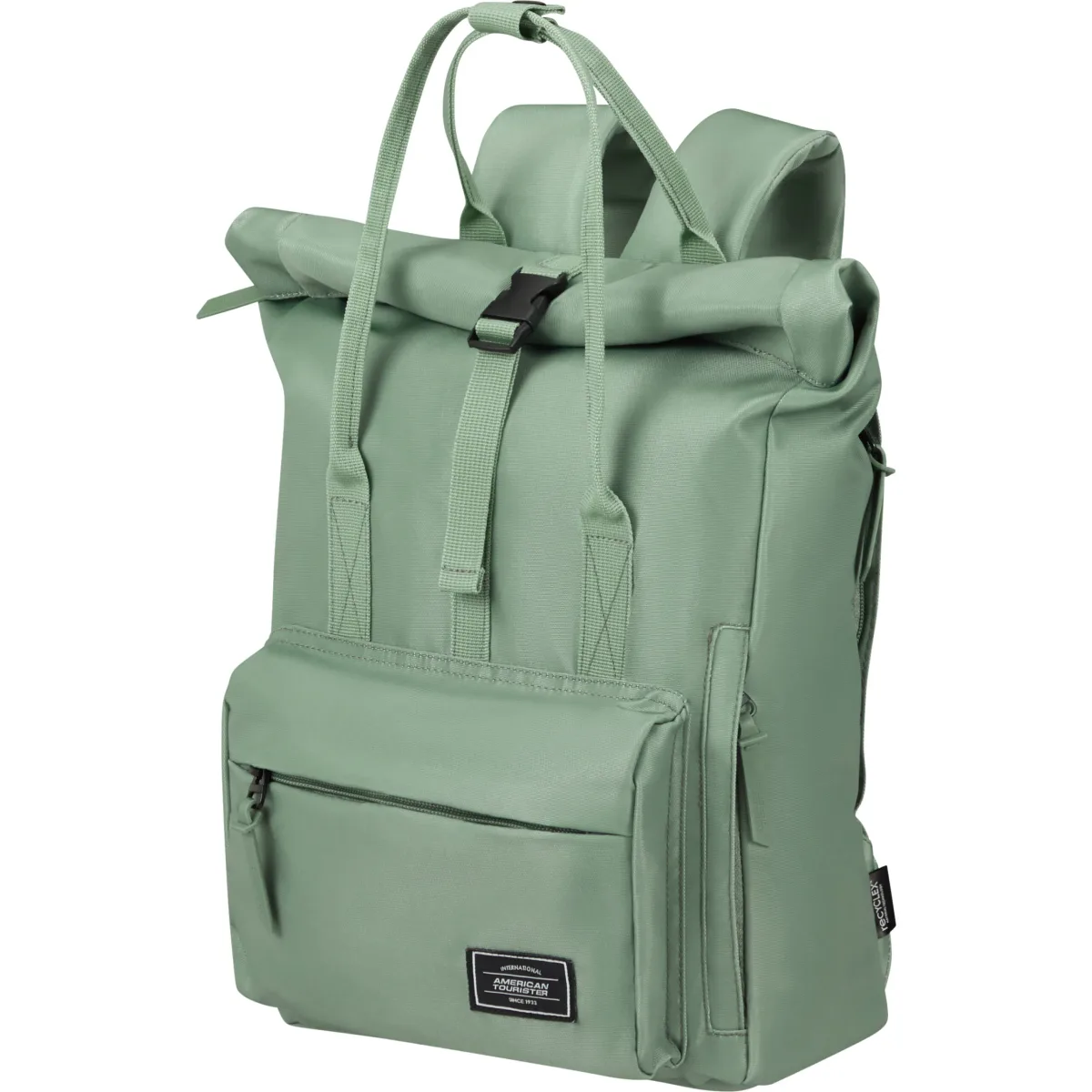 American Tourister zaļš mugursoma — Riie, 17L, 0.5 kg