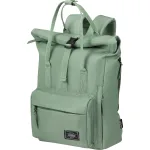 American Tourister zaļš mugursoma — Audums, 17L, 0.5 kg