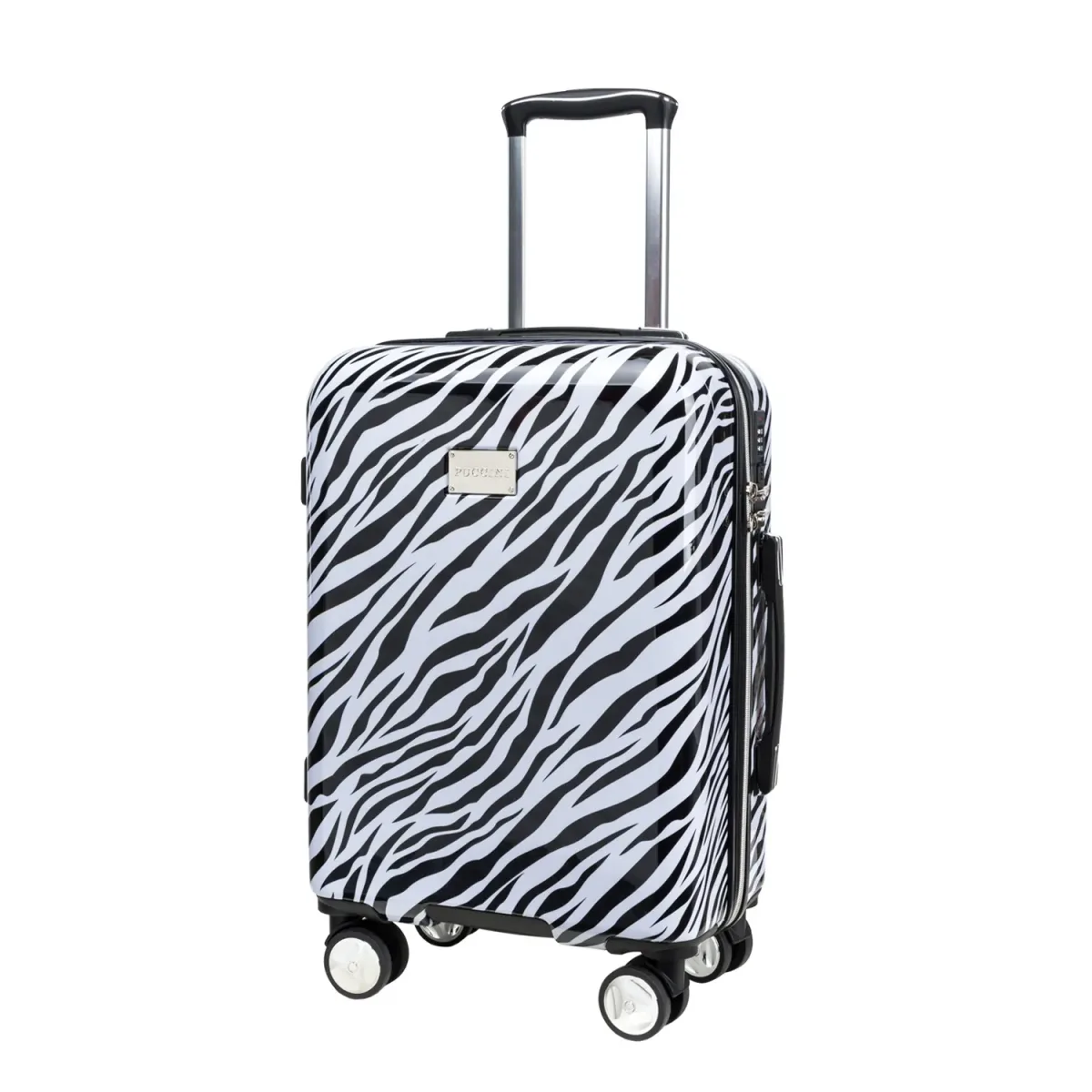 Puccini ABS015C10 balts rokas bagāžas koferis — ABS (tugev plastik)+Polikarbonāts, 33L, 2.8 kg