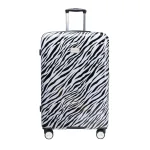 Puccini ABS015A10 balts liels koferis — ABS (tugev plastik)+Polikarbonāts, 87L, 4.2 kg (skats 2) — 77×50×28cm, 87L